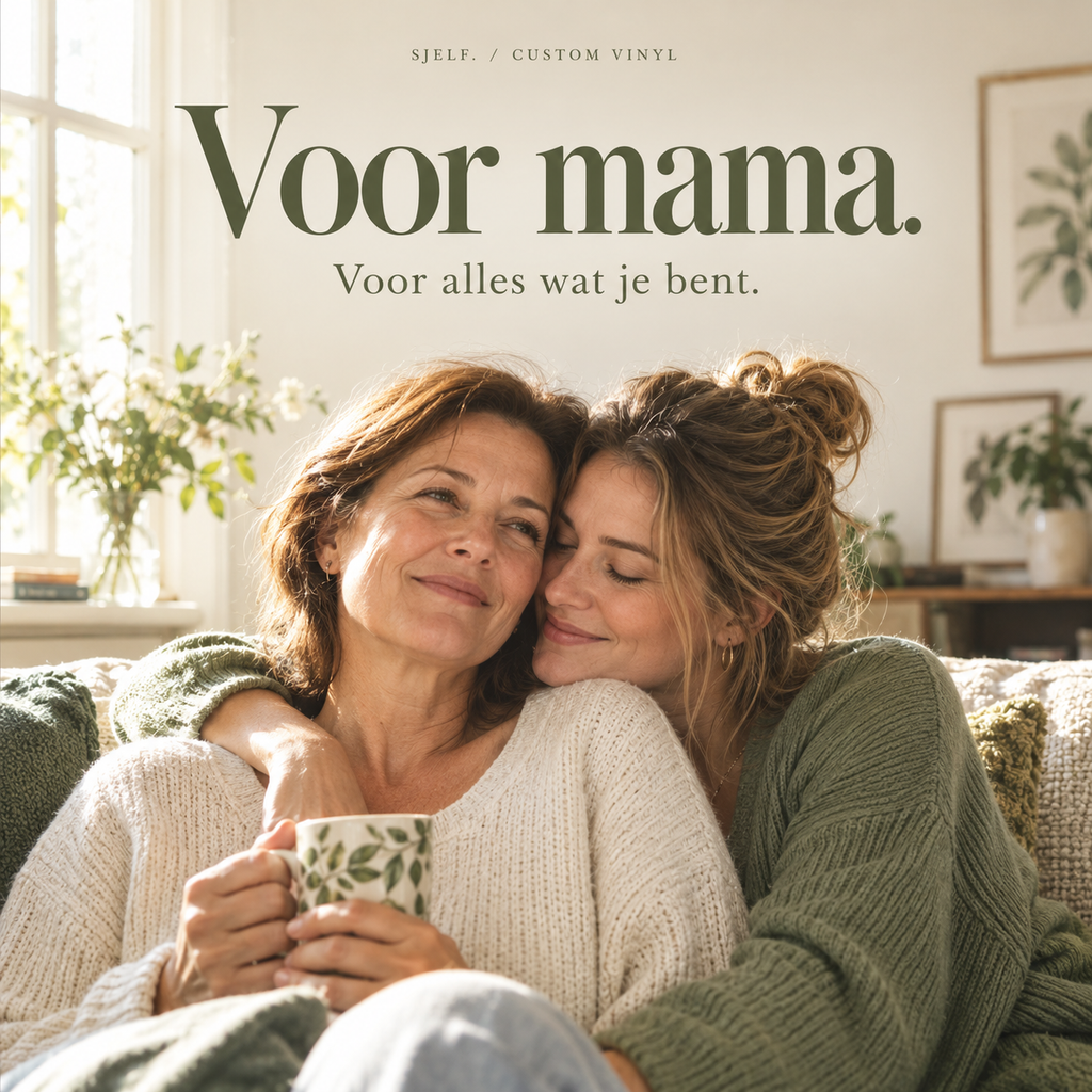 Voorkant van de hoes: Voor mama.
