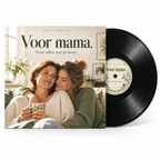 Hoofdbeeld met hoes en zwarte elpee: Voor mama.
