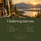 Achterkant van de hoes: Onderweg met ons.
