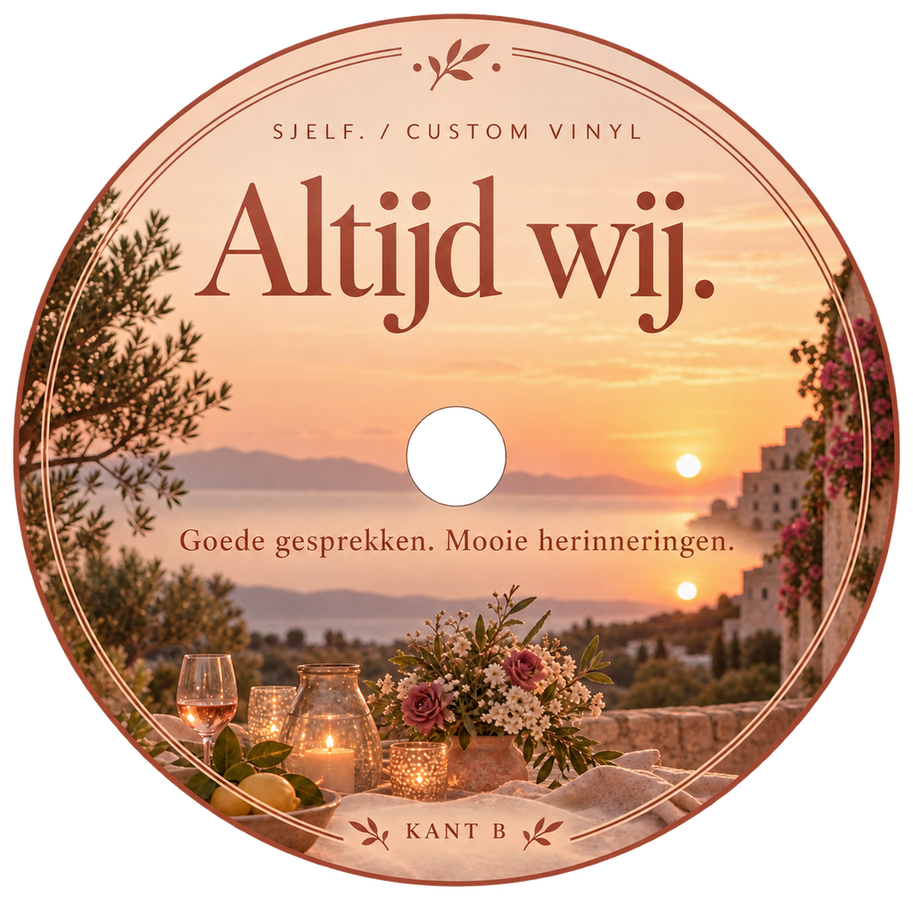 Middenlabel kant B: Altijd wij.