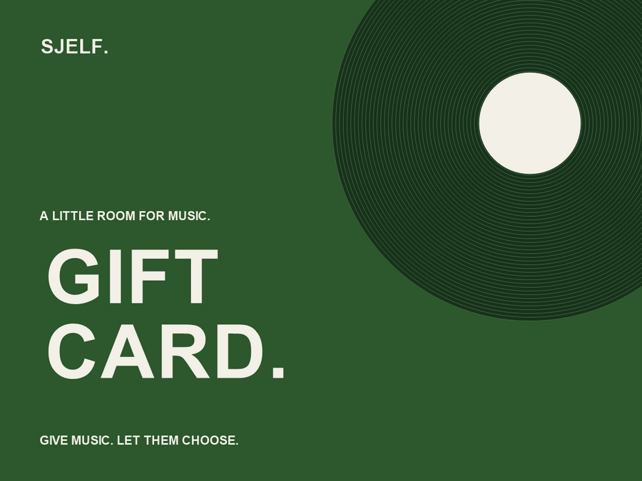 SJELF GIFT CARD. – digitale cadeaubon voor vinyl en Vinyl Essentials
