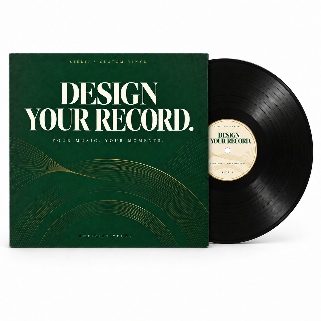 Ontwerp je eigen vinylplaat, hoes en labels bij SJELF