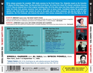 Garner, Erroll – Most Happy Piano the 1956 Studio Sessions cd
