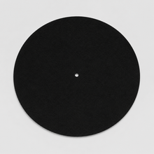Zwarte vilten slipmat voor platenspeler – bovenaanzicht