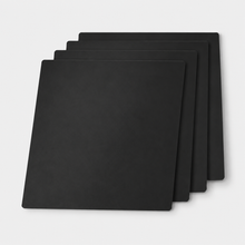 Set zwarte vinyl dividers met afgeronde hoeken