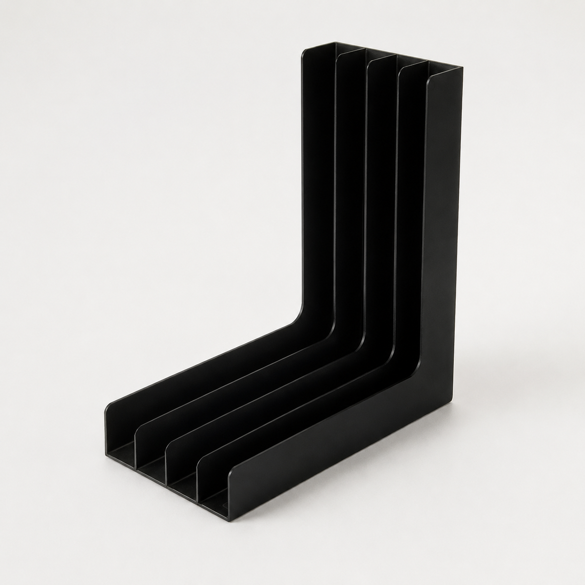 Zwarte vinylstandaard voor maximaal 40 platen